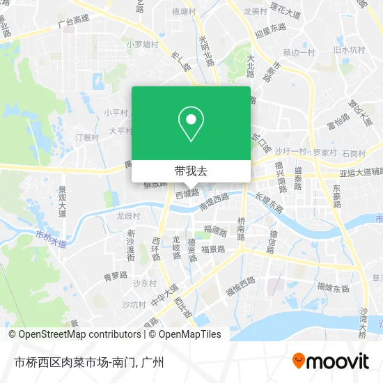 市桥西区肉菜市场-南门地图