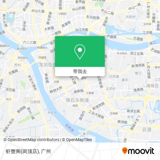 虾蟹阁(岗顶店)地图