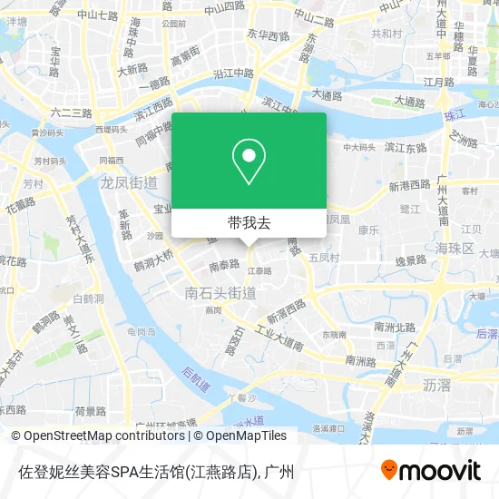 佐登妮丝美容SPA生活馆(江燕路店)地图