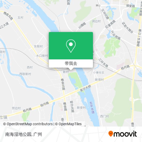 南海湿地公园地图