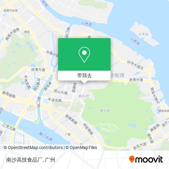 南沙高技食品厂地图