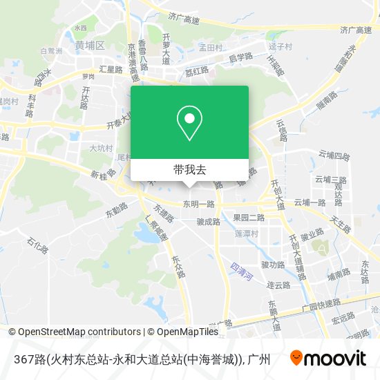 367路(火村东总站-永和大道总站(中海誉城))地图