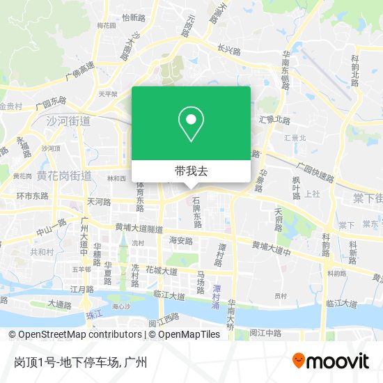 岗顶1号-地下停车场地图