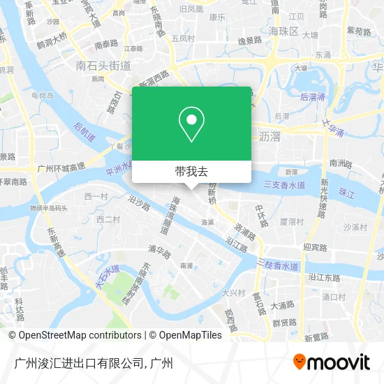 广州浚汇进出口有限公司地图