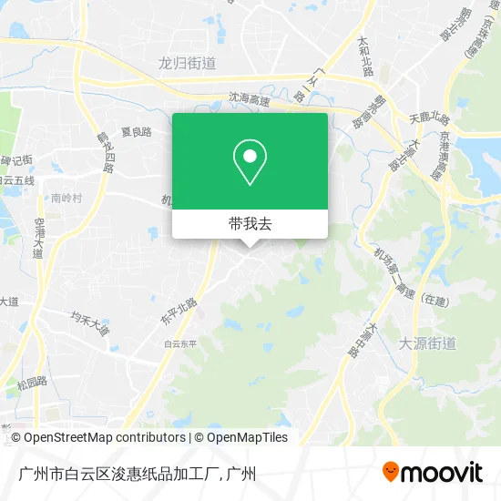 广州市白云区浚惠纸品加工厂地图