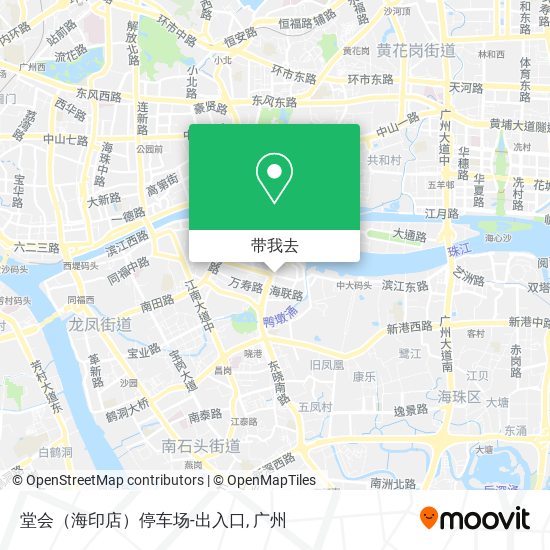 堂会（海印店）停车场-出入口地图