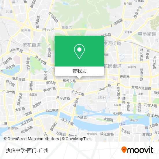 执信中学-西门地图