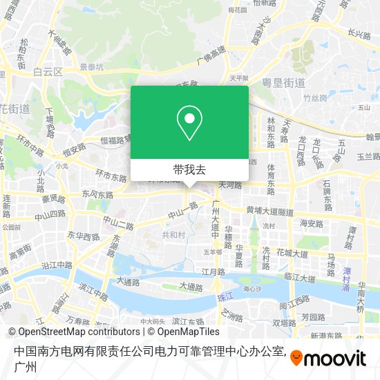 中国南方电网有限责任公司电力可靠管理中心办公室地图