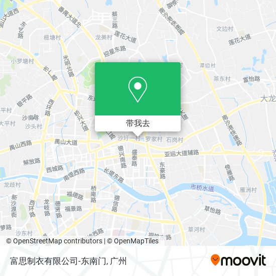 富思制衣有限公司-东南门地图
