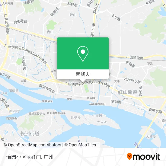 怡园小区-西1门地图