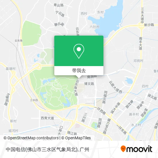 中国电信(佛山市三水区气象局北)地图