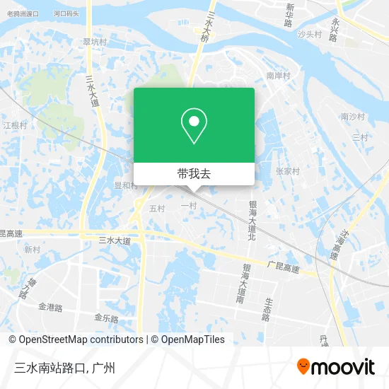 三水南站路口地图