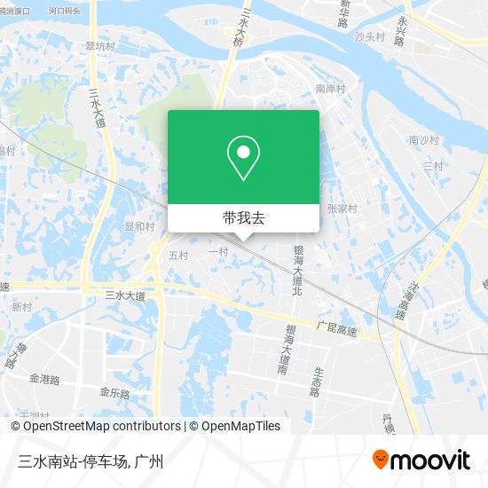 三水南站-停车场地图