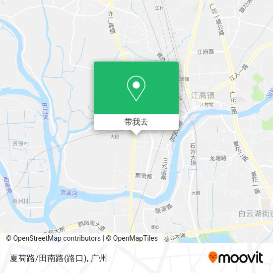 夏荷路/田南路(路口)地图