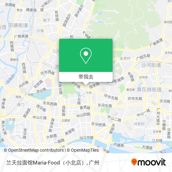 兰天拉面馆Maria-Food（小北店）地图