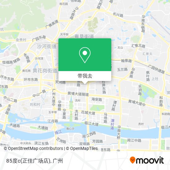 85度c(正佳广场店)地图