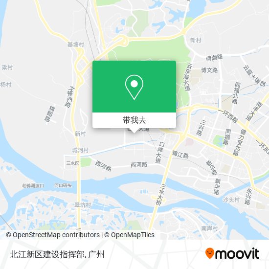 北江新区建设指挥部地图