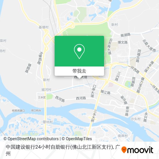 中国建设银行24小时自助银行(佛山北江新区支行)地图