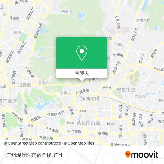 广州现代医院宿舍楼地图
