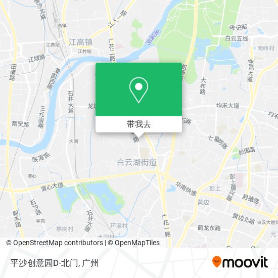 平沙创意园D-北门地图