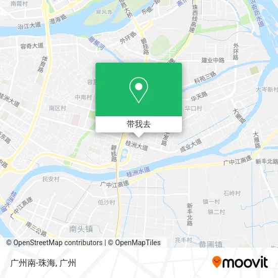 广州南-珠海地图