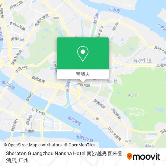 Sheraton Guangzhou Nansha Hotel 南沙越秀喜来登酒店地图