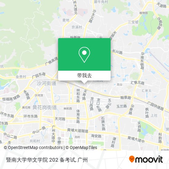 暨南大学华文学院 202 备考试地图