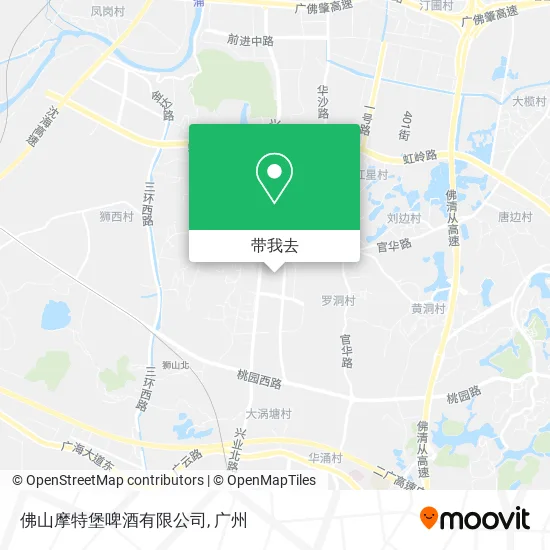 佛山摩特堡啤酒有限公司地图