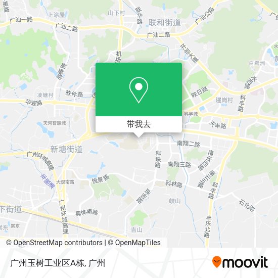 广州玉树工业区A栋地图