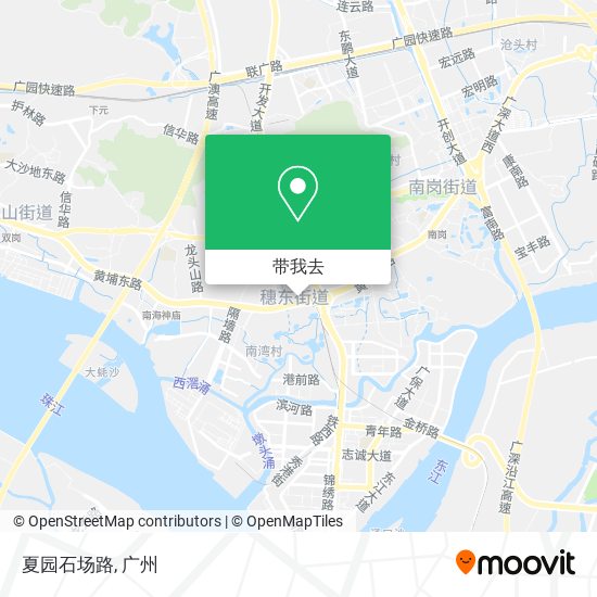 夏园石场路地图