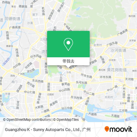 Guangzhou K - Sunny Autoparts Co., Ltd.地图