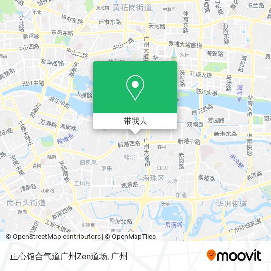 正心馆合气道广州Zen道场地图