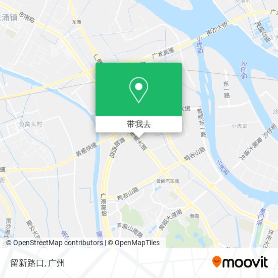 留新路口地图
