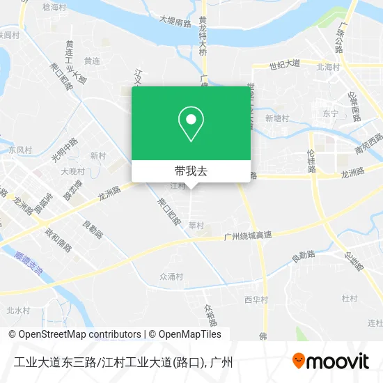 工业大道东三路/江村工业大道(路口)地图
