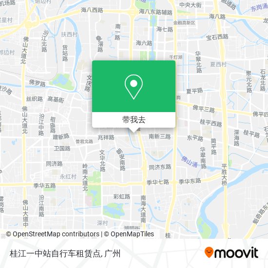 桂江一中站自行车租赁点地图