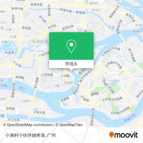 小洲村小伙伴烧烤场地图