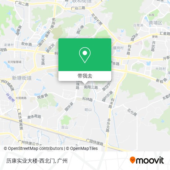历康实业大楼-西北门地图