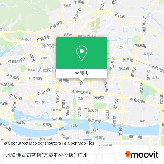 地道港式奶茶店(万菱汇外卖店)地图