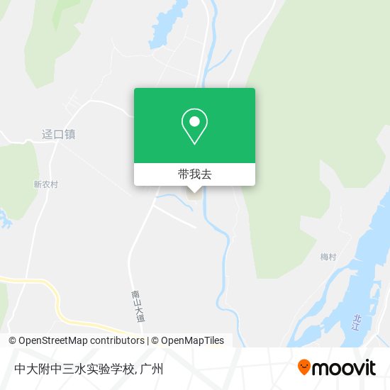 中大附中三水实验学校地图