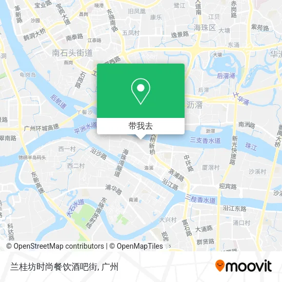 兰桂坊时尚餐饮酒吧街地图