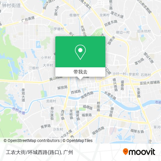 工农大街/环城西路(路口)地图