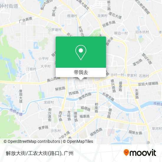 解放大街/工农大街(路口)地图