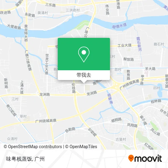 味粤栈蒸饭地图