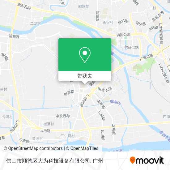 佛山市顺德区大为科技设备有限公司地图