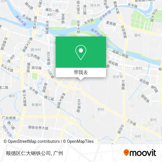 顺德区仁大钢铁公司地图