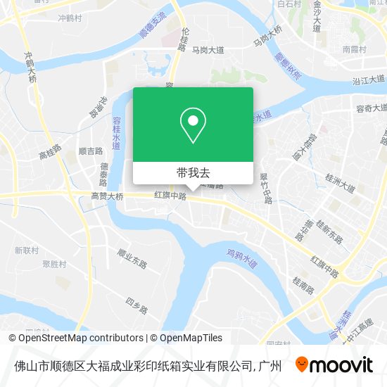 佛山市顺德区大福成业彩印纸箱实业有限公司地图