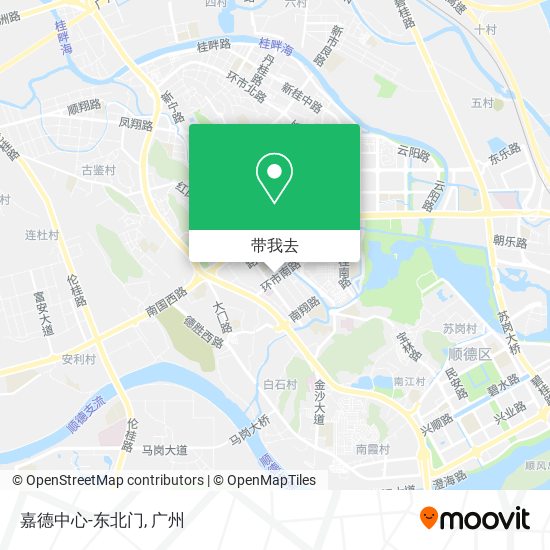嘉德中心-东北门地图