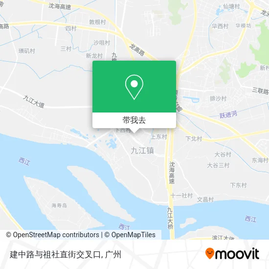 建中路与祖社直街交叉口地图
