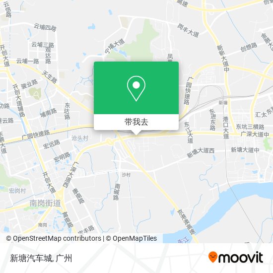 新塘汽车城地图