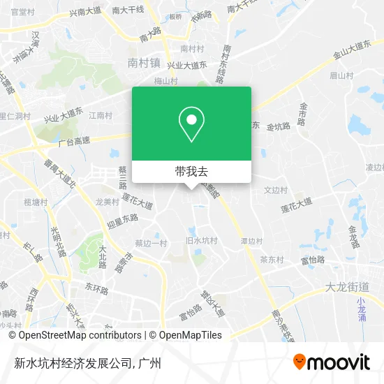 新水坑村经济发展公司地图